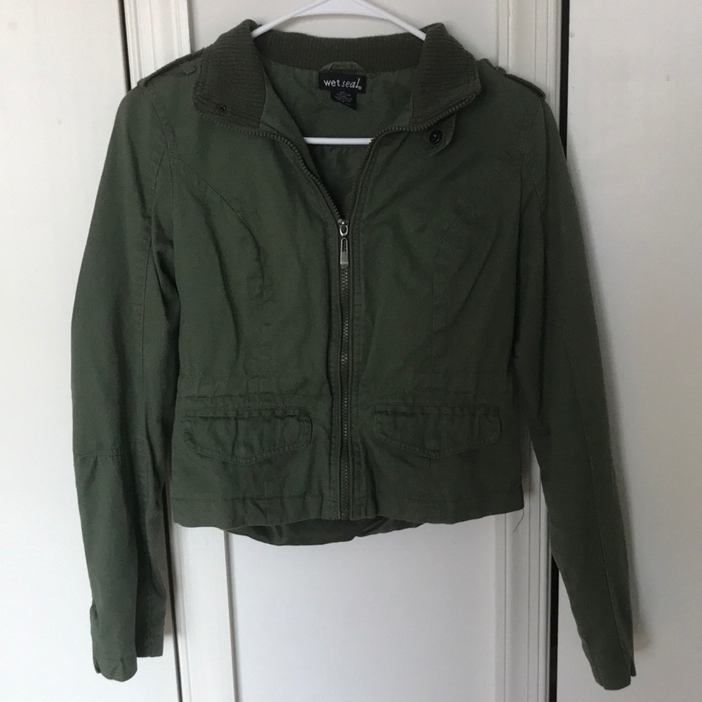 green jacket